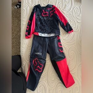 Fox Kids Matching Set - Black and Red